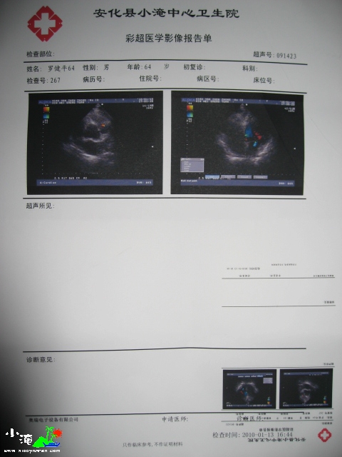 彩超报告单